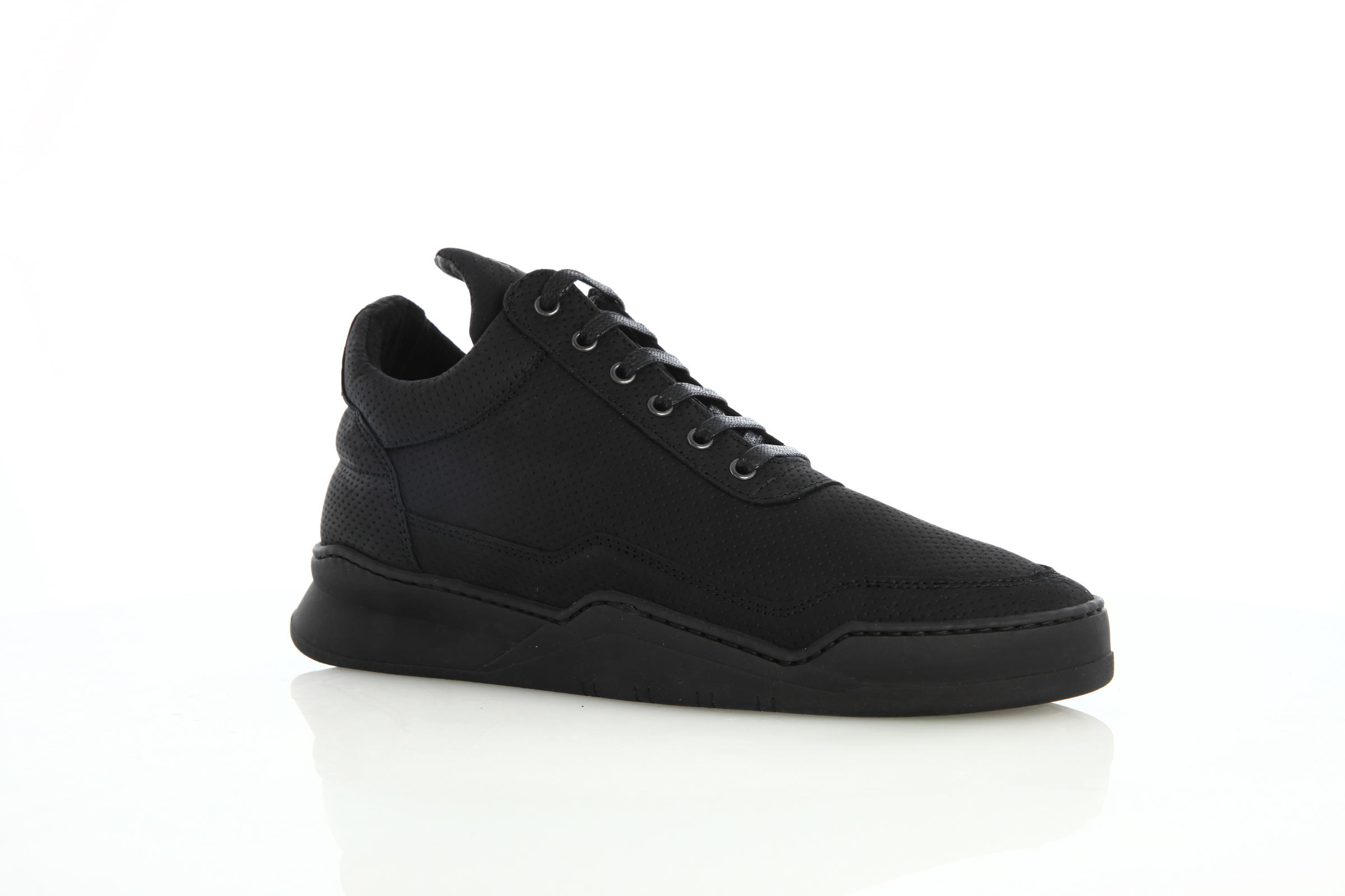 Filling Pieces Low Top Ghost Microlane "All Black"