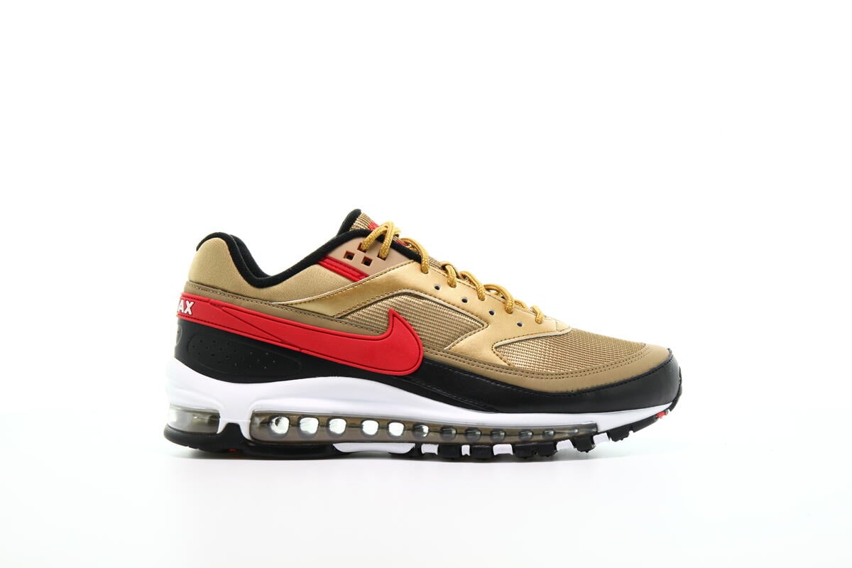 nike air max 97 gold and black