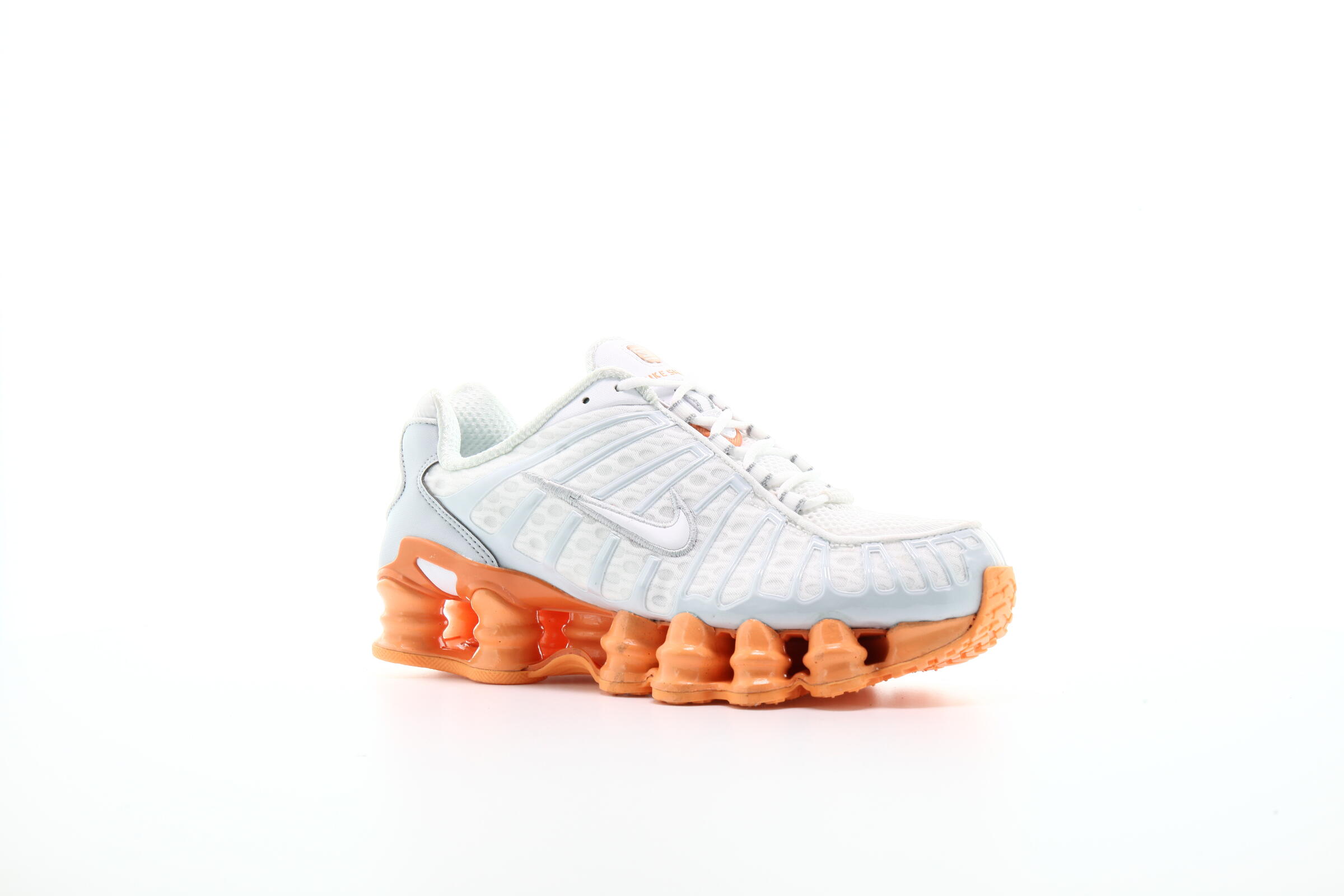 nike shox tl white orange