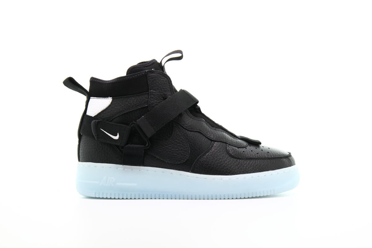 nike air force 1 mid utility black half blue