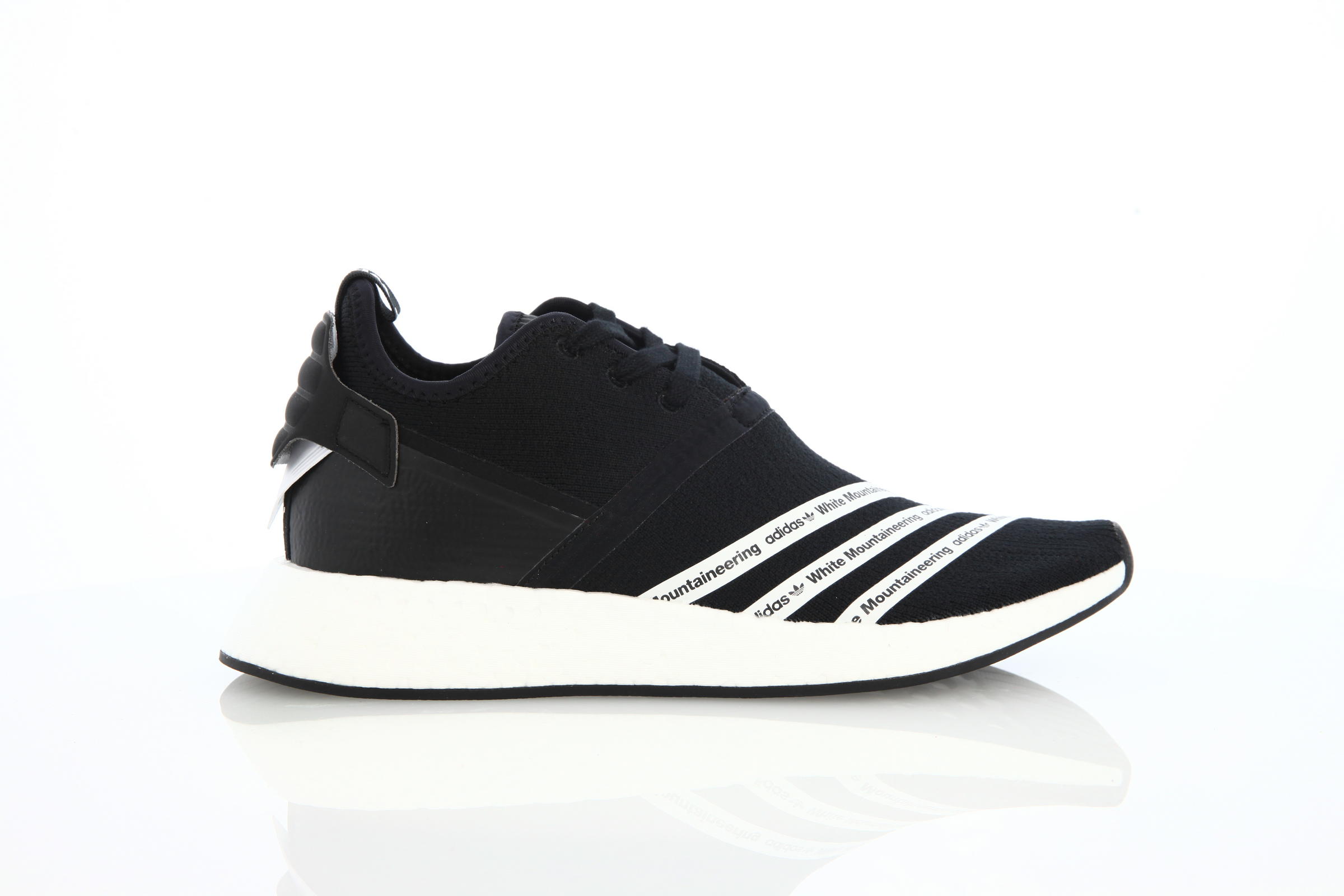 Nmd r2 primeknit black white best sale