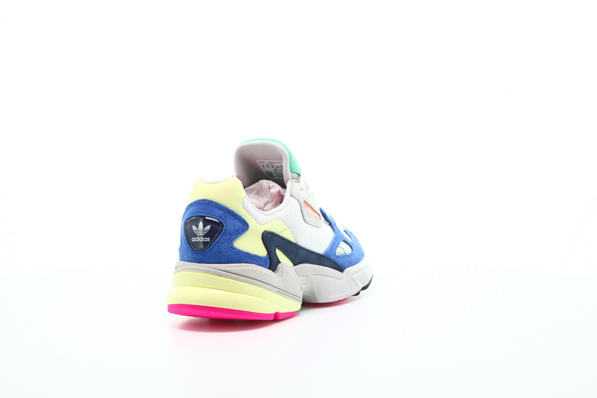 adidas falcon white and blue