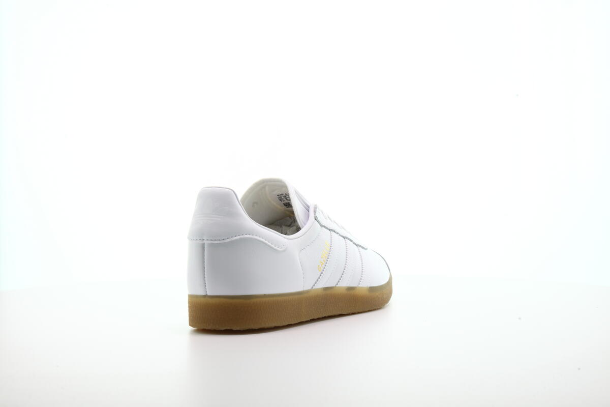 RARE? Adidas Gazelle White Gum Originals BD7479 Sneakers Sz 14 Tumbled Leather Ready stock Adidas gazelle leather Ftwr white / clear  main image 3