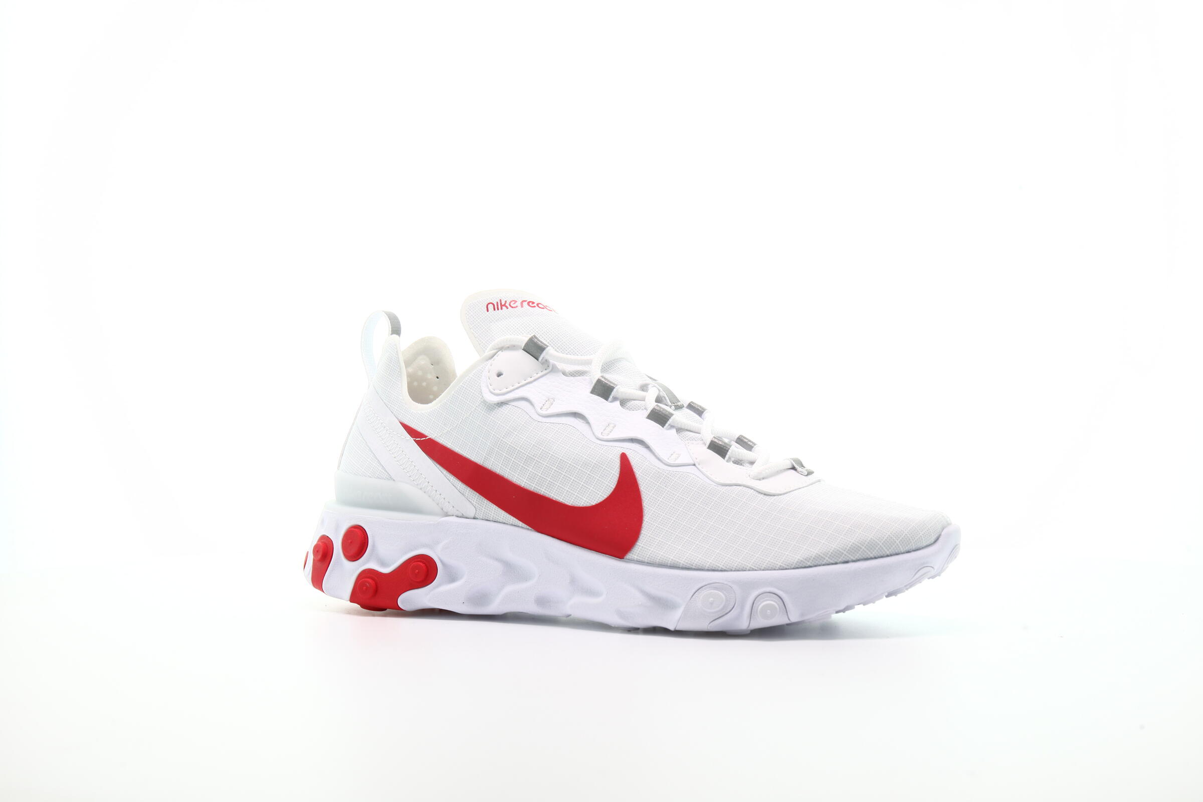 nike beige and red react element 55 trainers