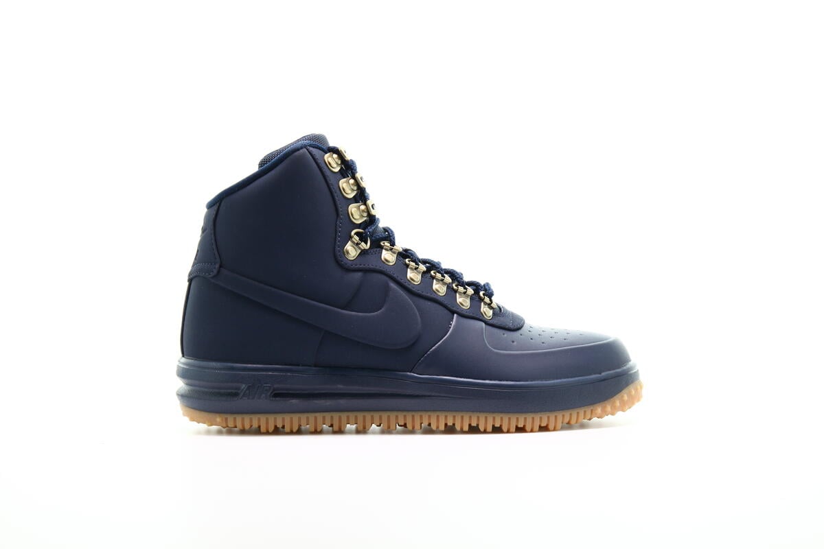 NWOT Nike Lunar Force 1 Duckboot Obsidian Navy Gum Sole 805899-400 Mens Boots-8 Nike Lunar Force 1 Men main image 2