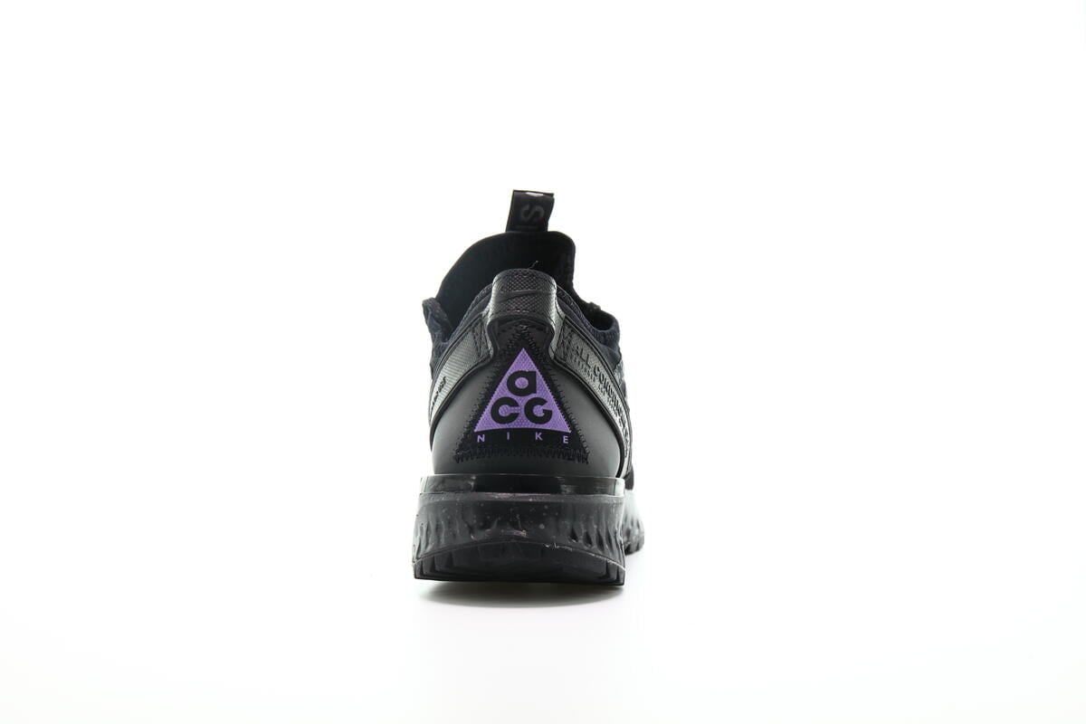 nike acg react terra gobe black purple anthracite