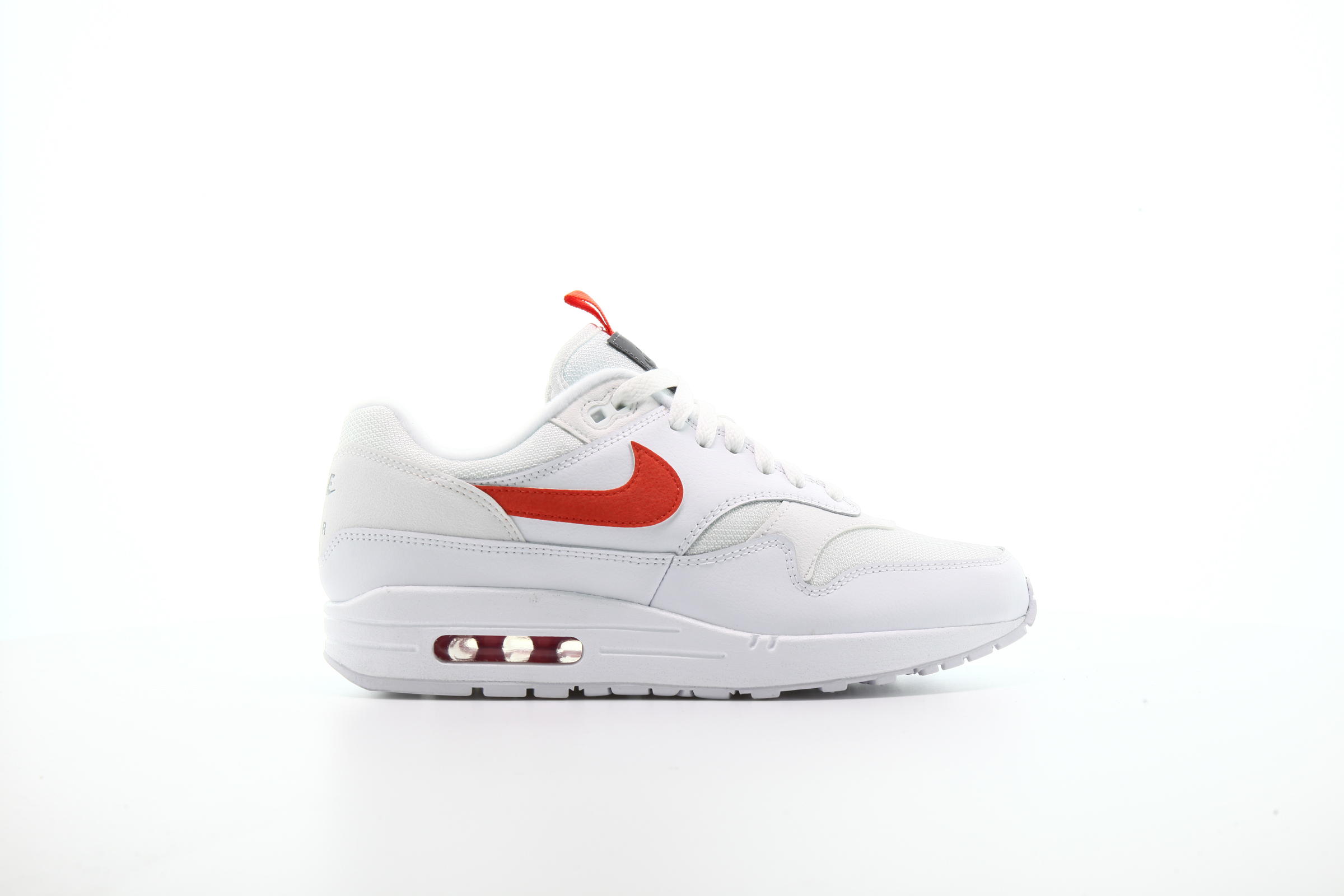 Air max 1 white and orange on sale