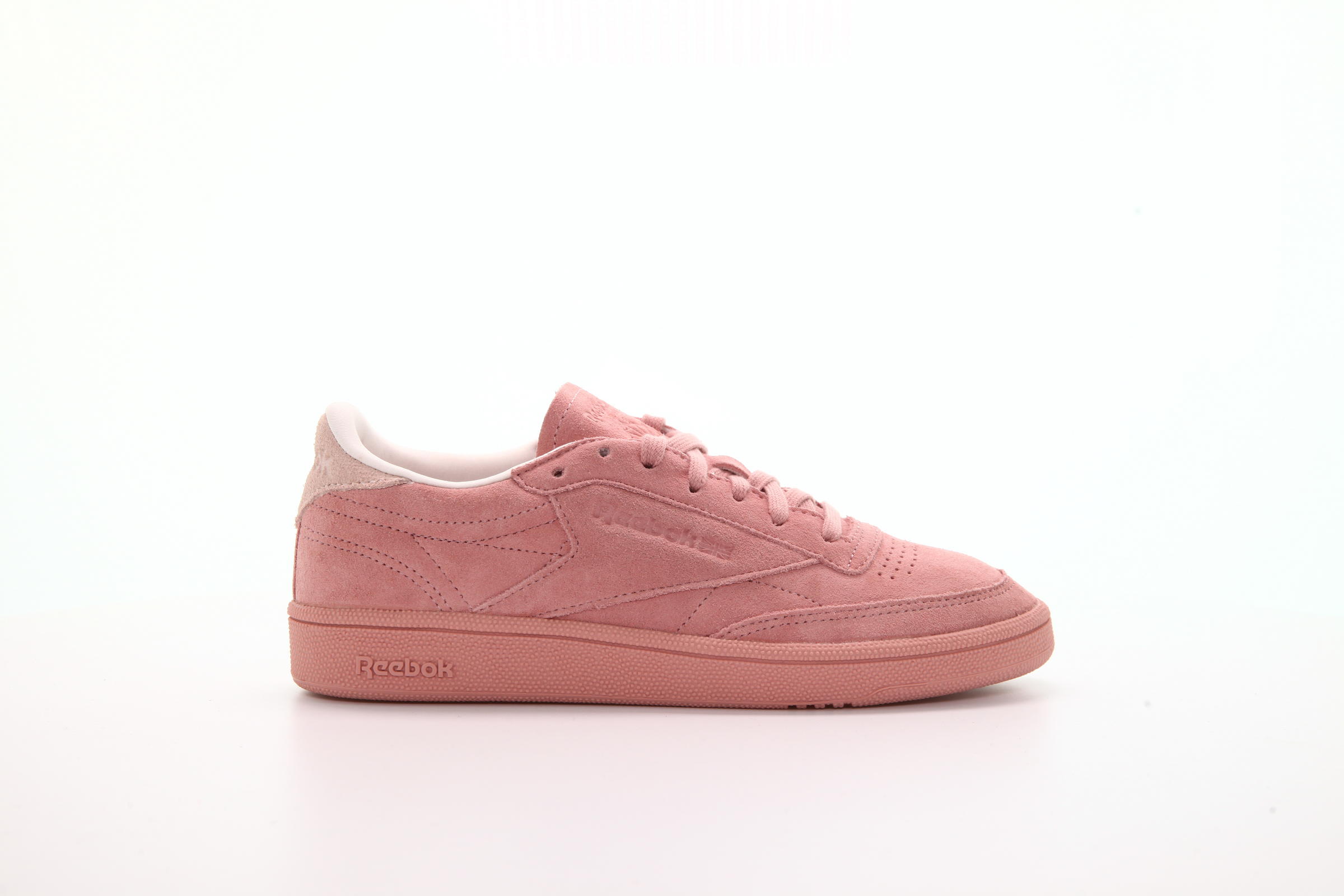 Reebok WOMENS Club C 85 Nubuck Chalk Pink CM9053 AFEW STORE