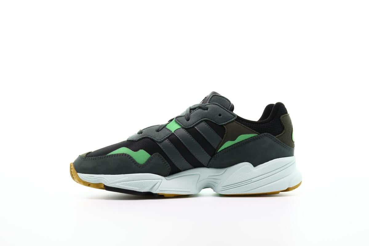 Adidas Yung-96 Men Leather Sneakers Legend Ivy Core Black Size 12 adidas Originals Yung 96 Shoes - grey (cblack/legivy/rawoch) main image 4