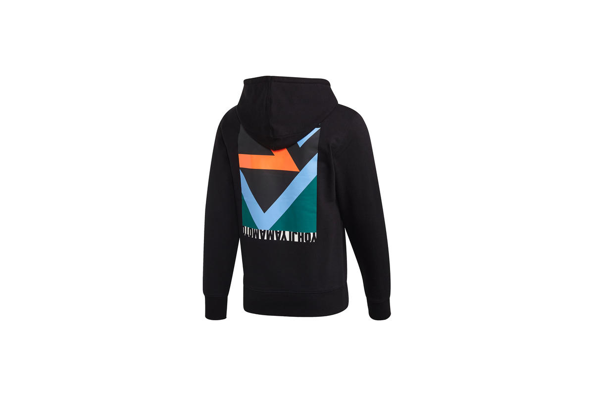 adidas Y-3 SWIM Graphic Hoodie Black - Image 3