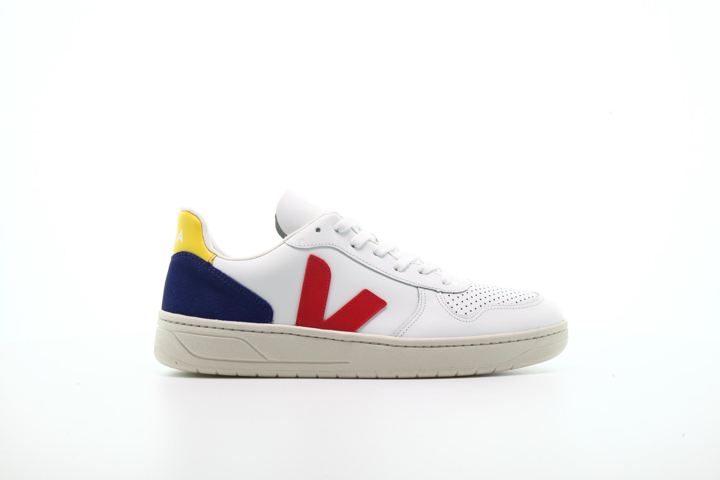 Veja V-10 Leather "Extra White Pekin"