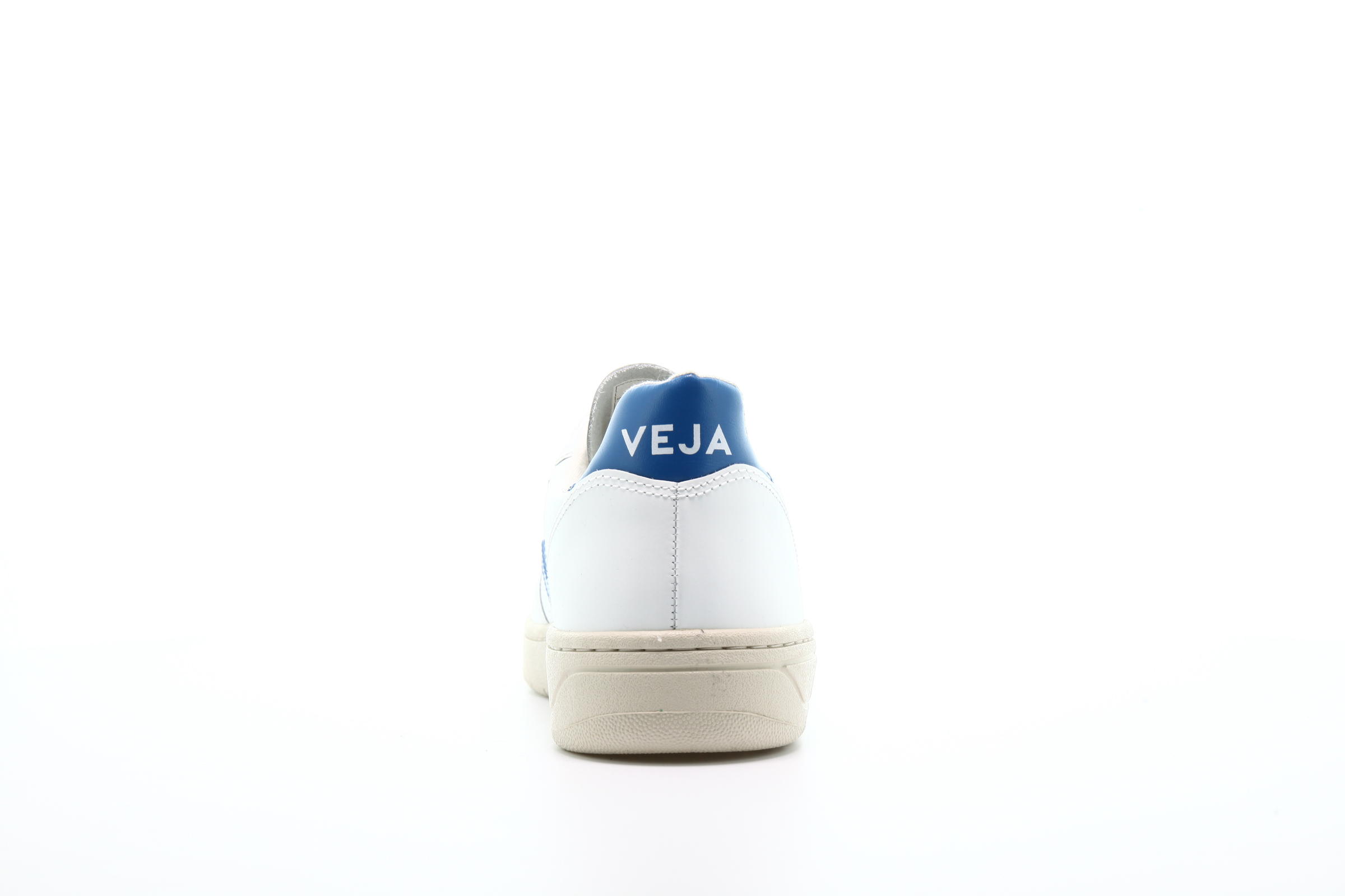 Veja V10 Leather Extra "White / Swedish Blue"