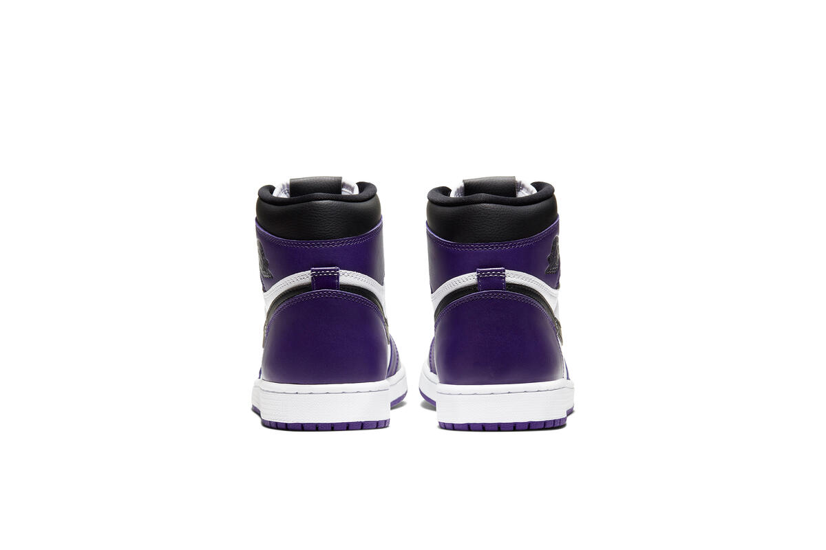 Air Jordan 1 Retro High Top 'White/Court Purple/Black' - Image 7