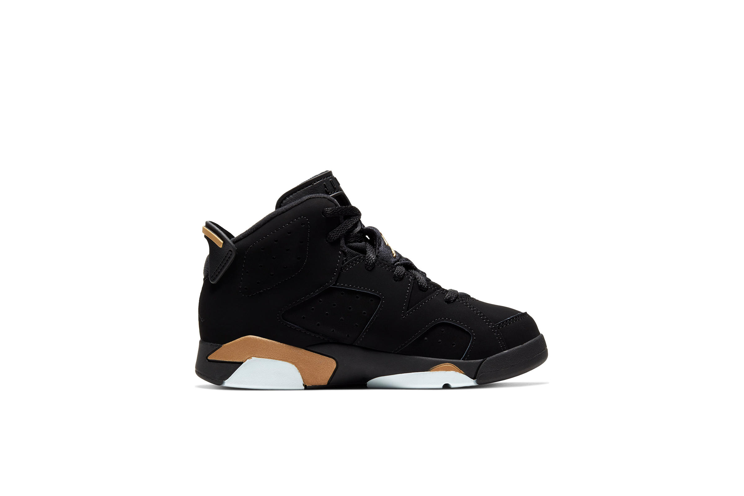 Nike air jordan 6 retro dmp black gold best sale