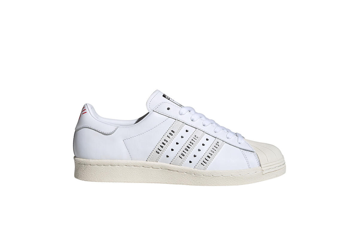 Adidas x Human Made Mens Superstar 80s Shoes - Image 9