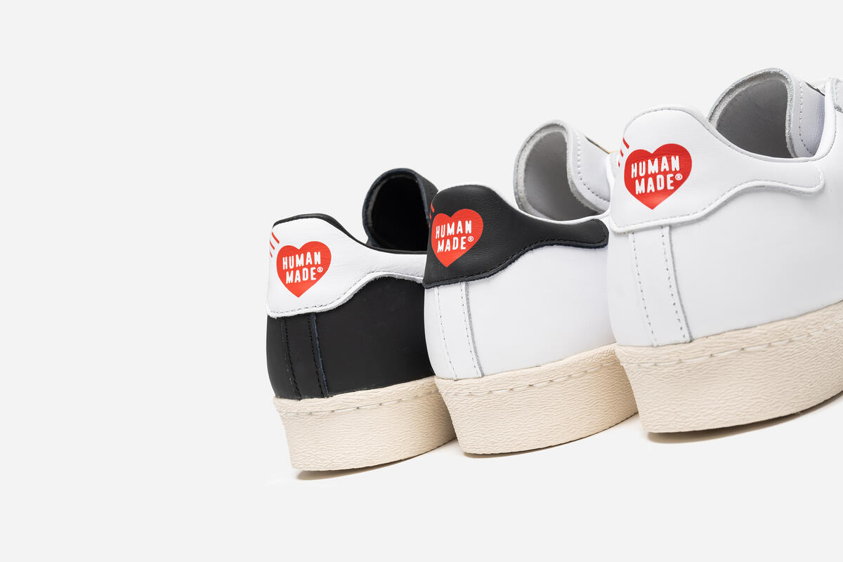 Adidas x Human Made Mens Superstar 80s Shoes - Image 10