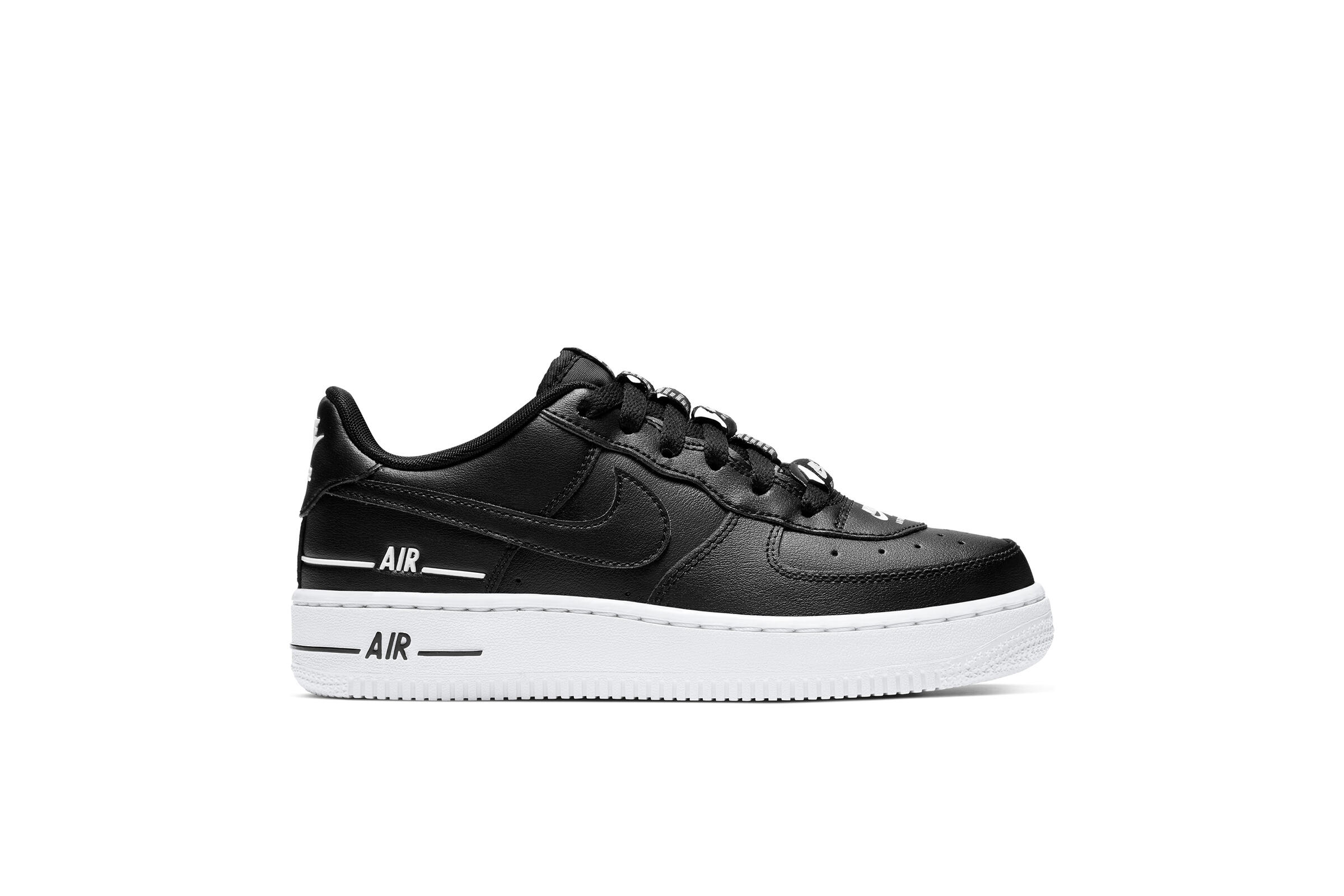 Nike AIR FORCE 1 LV8 3 (GS) "BLACK"