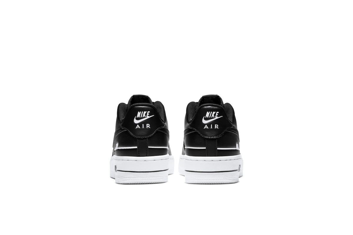 Nike Air Force 1 LV8 2 (GS), black and white