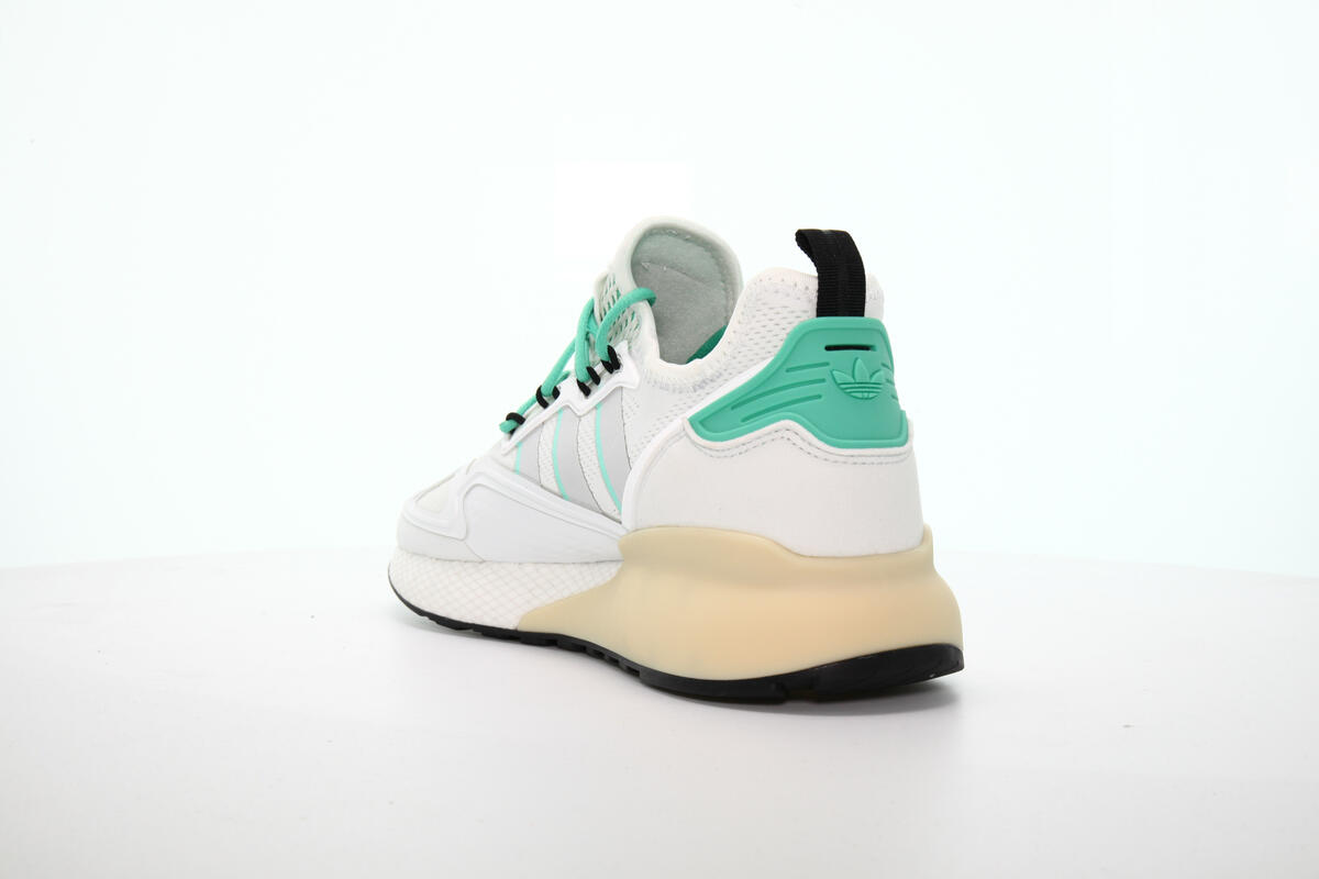 Adidas ZX 2K Boost Crystal White / Grey One / Hi-Res Green - Image 13