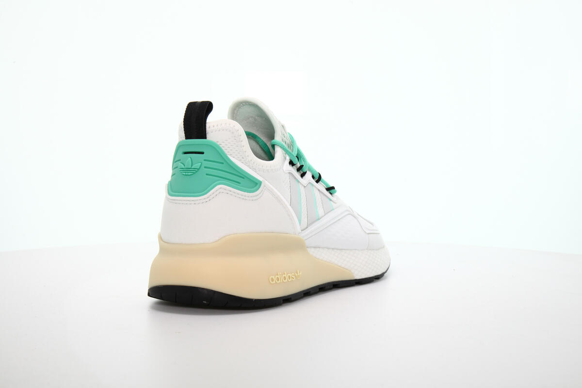 Adidas ZX 2K Boost Crystal White / Grey One / Hi-Res Green - Image 15