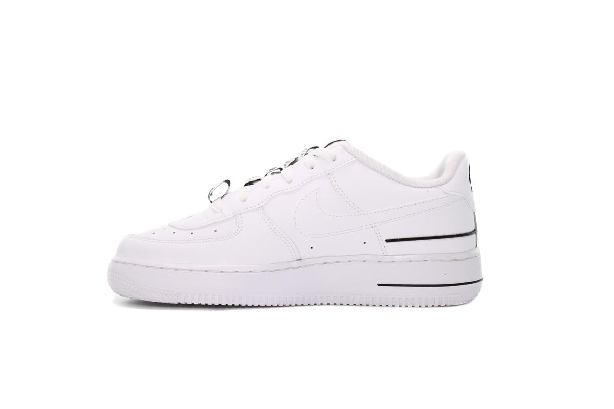 Nike, Shoes, Nike Air Force Level 8 3 Gs Cj492100 Low Top Sneakers White  With Black