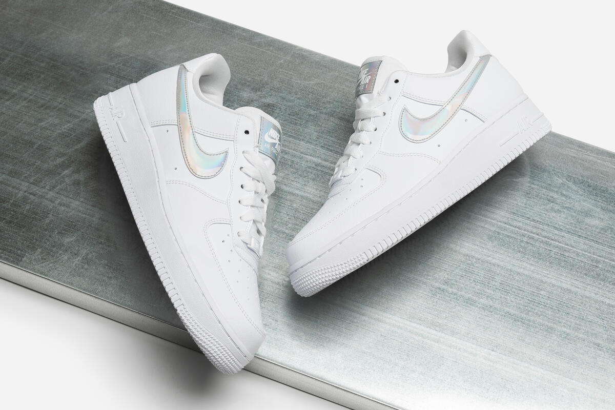 Nike Air Force 1 '07 Low 'Iridescent Swoosh' White (Women's) - Image 15