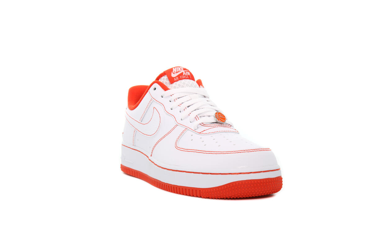 nike air force 1 white black team orange