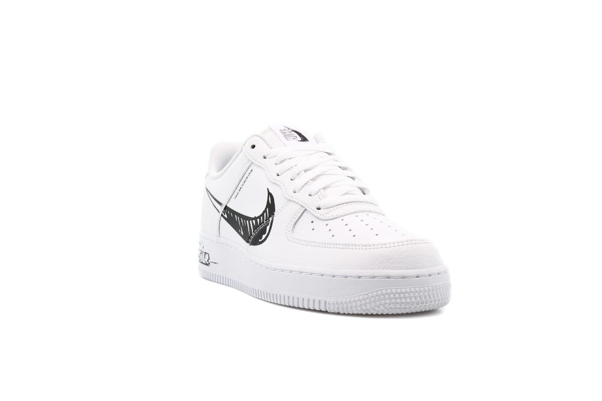 Nike Air Force 1 LV8 Utility Sketch Low Black/White Men's Shoes CW7581-001  