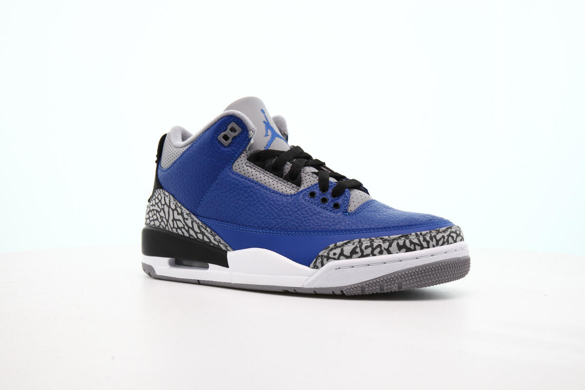 Nike Air Jordan 3 Retro - Varsity Royal / Cement Grey - Image 16