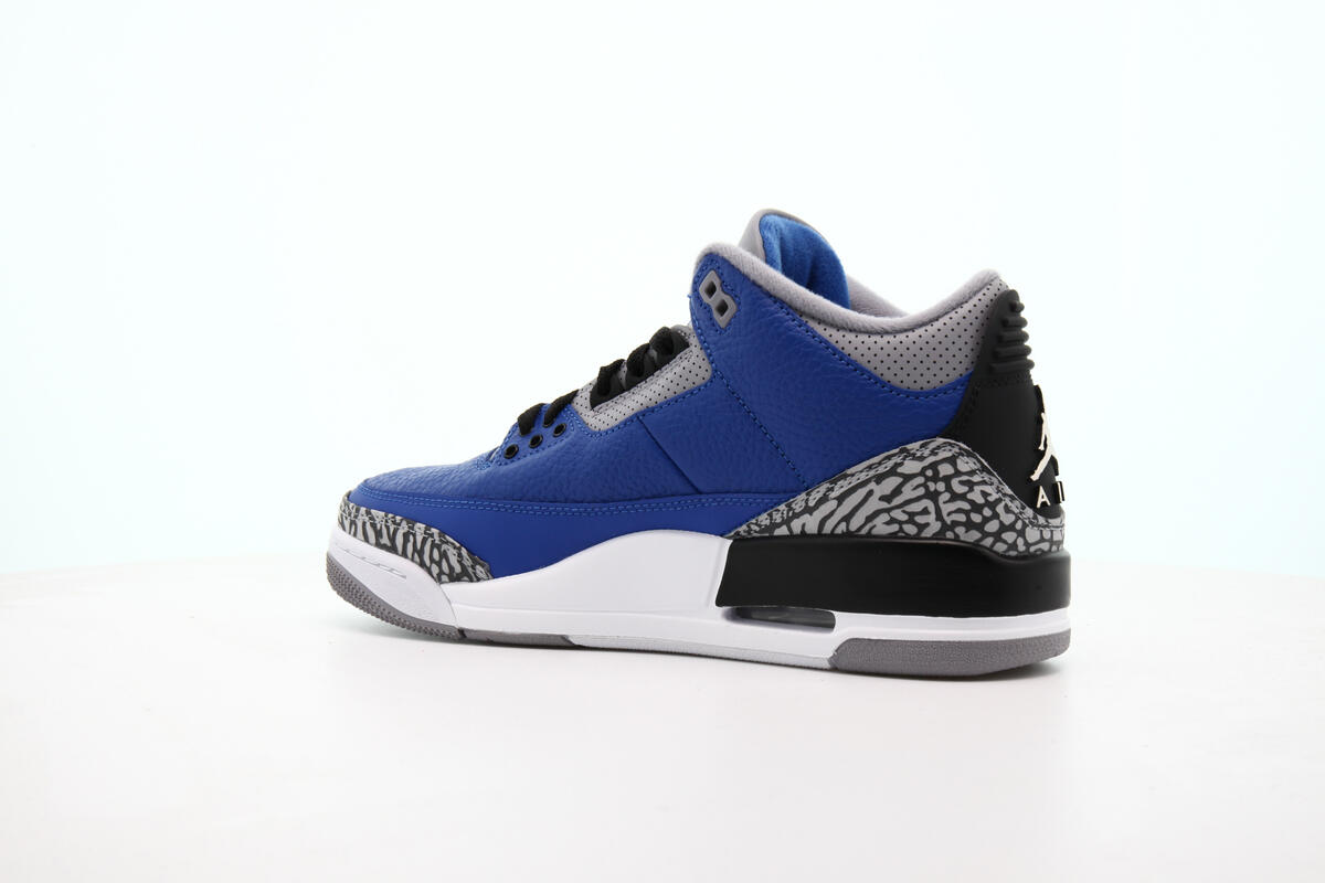 Nike Air Jordan 3 Retro - Varsity Royal / Cement Grey - Image 22