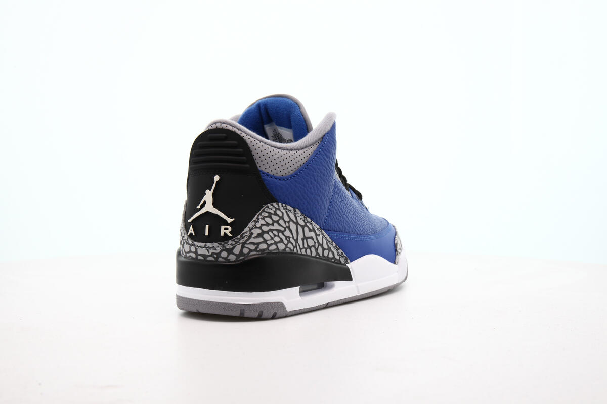 Nike Air Jordan 3 Retro - Varsity Royal / Cement Grey - Image 25