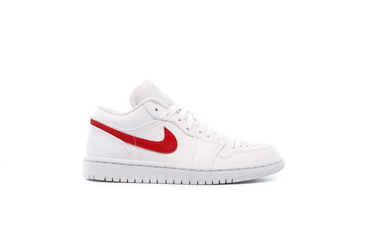 Air Jordan 1 Low White University Red (Women's) - Image 8