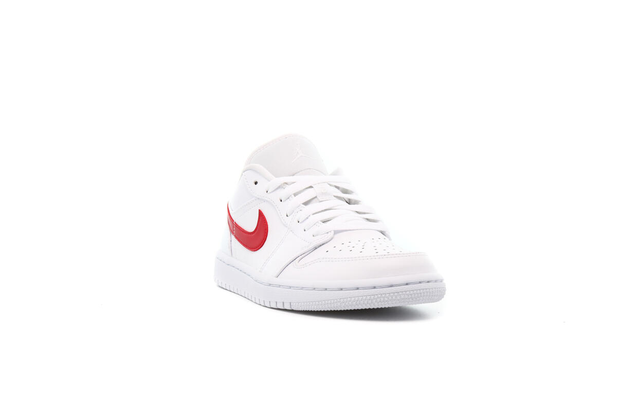 Air Jordan 1 Low White University Red (Women's) - Image 10