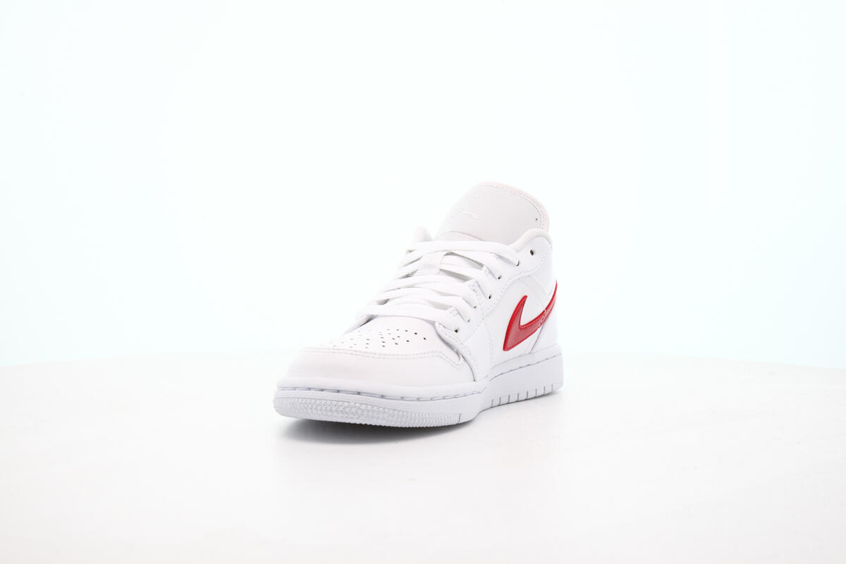 Air Jordan 1 Low White University Red (Women's) - Image 12