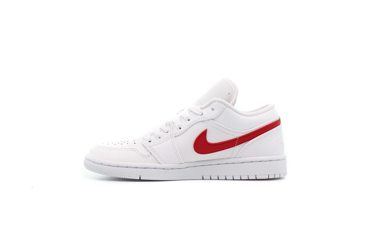 Air Jordan 1 Low White University Red (Women's) - Image 14
