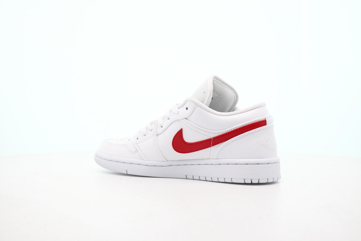 Air Jordan 1 Low White University Red (Women's) - Image 15