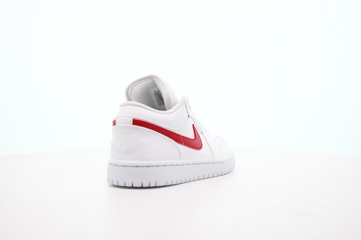 Air Jordan 1 Low White University Red (Women's) - Image 18