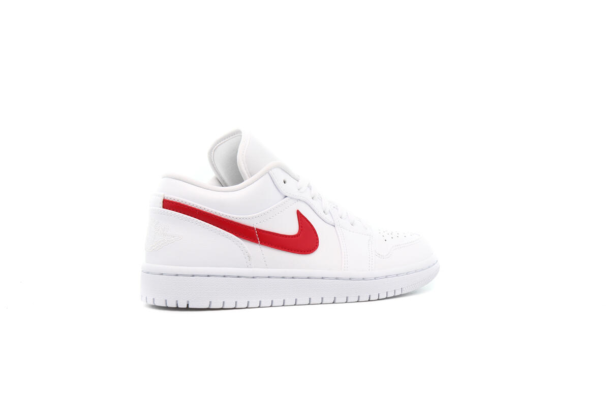 Air Jordan 1 Low White University Red (Women's) - Image 19