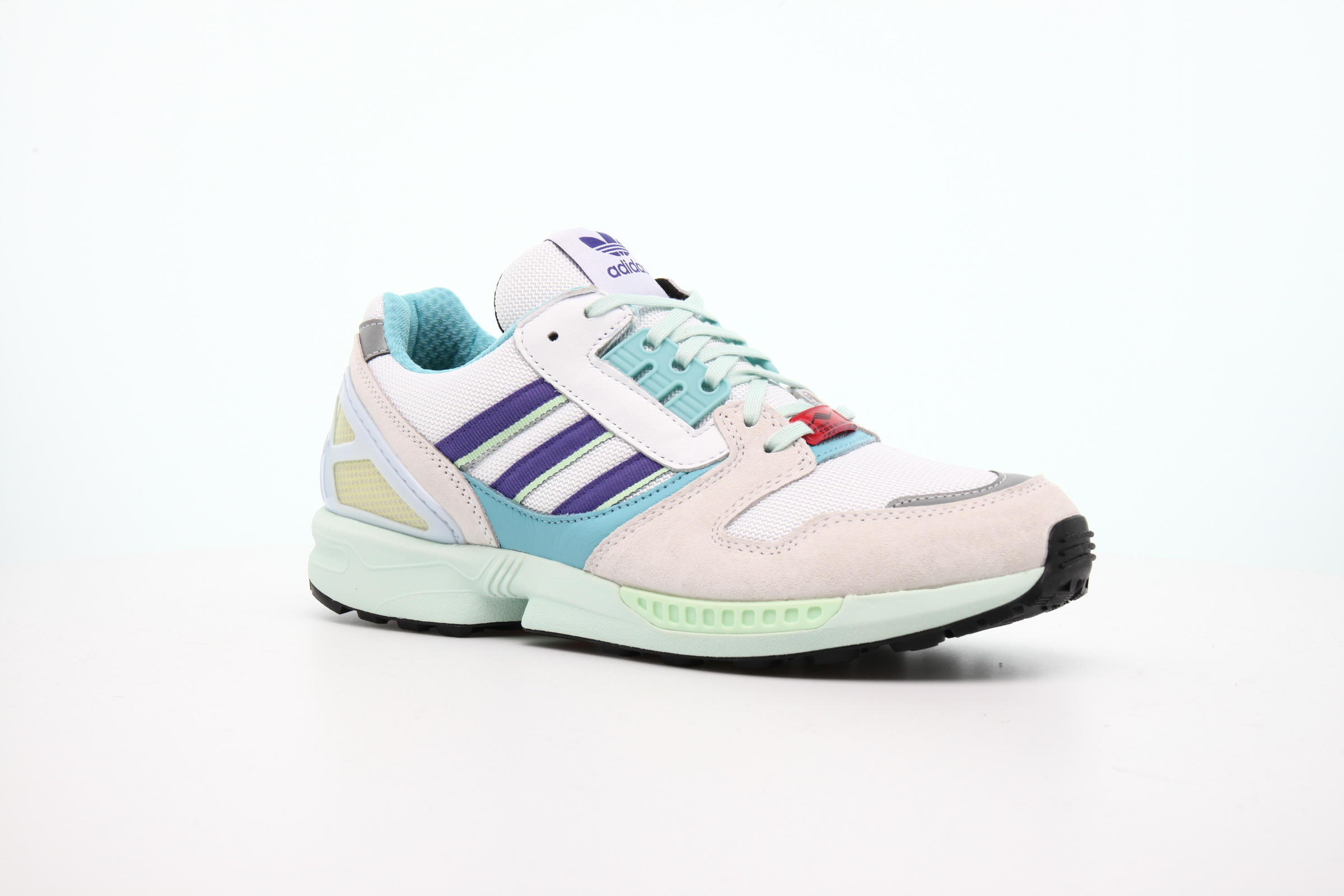 Adidas Men’s store Originals ZX 8000 Shoes Sneakers White/Aqua EF4366 Size 10