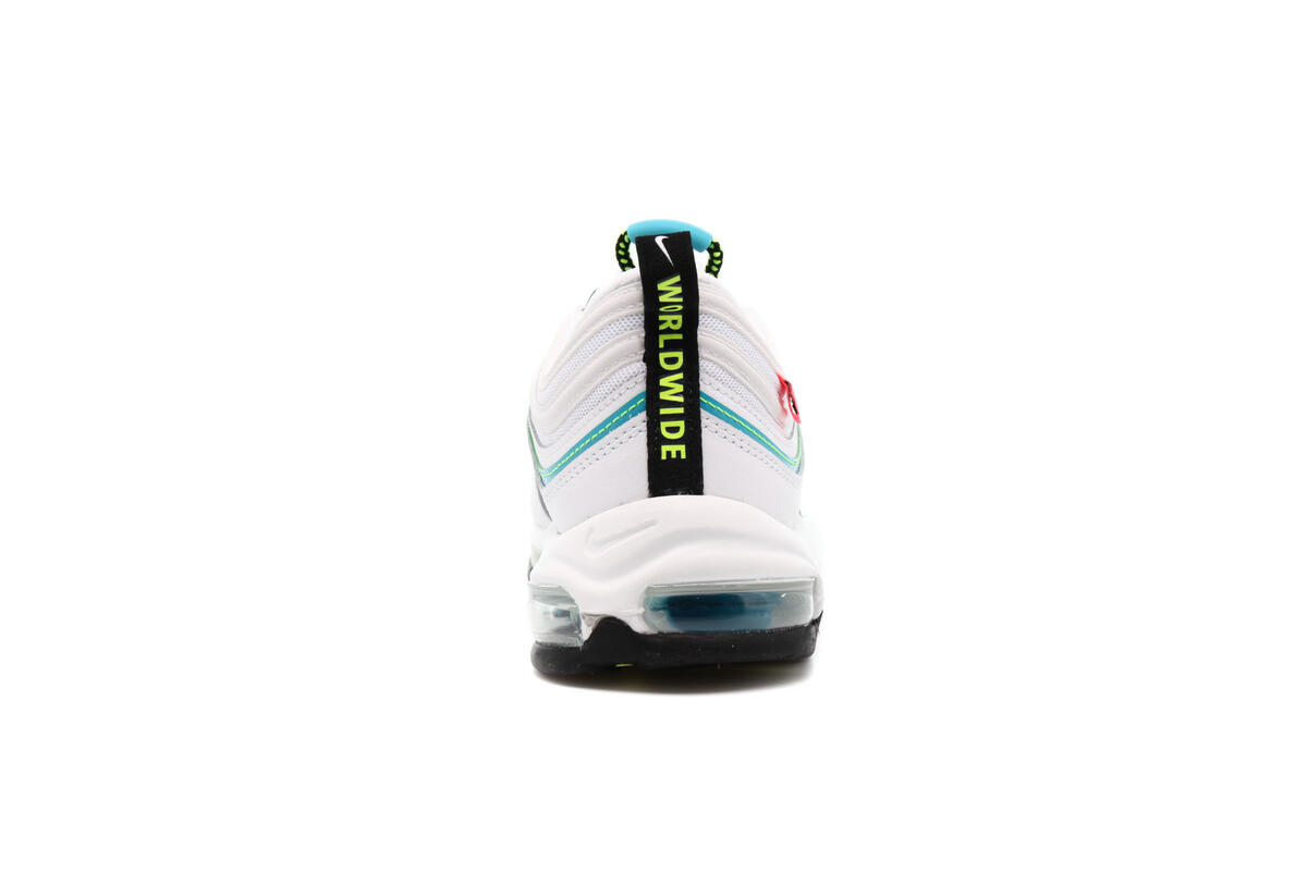 Nike Air Max 97 WW Men\'s Size 10.5 White/Blue Fury-Volt-Black CZ5607 100 RARE! Nike Air Max 97 Blue Fury for Sale | Authenticity Guaranteed  main image 4