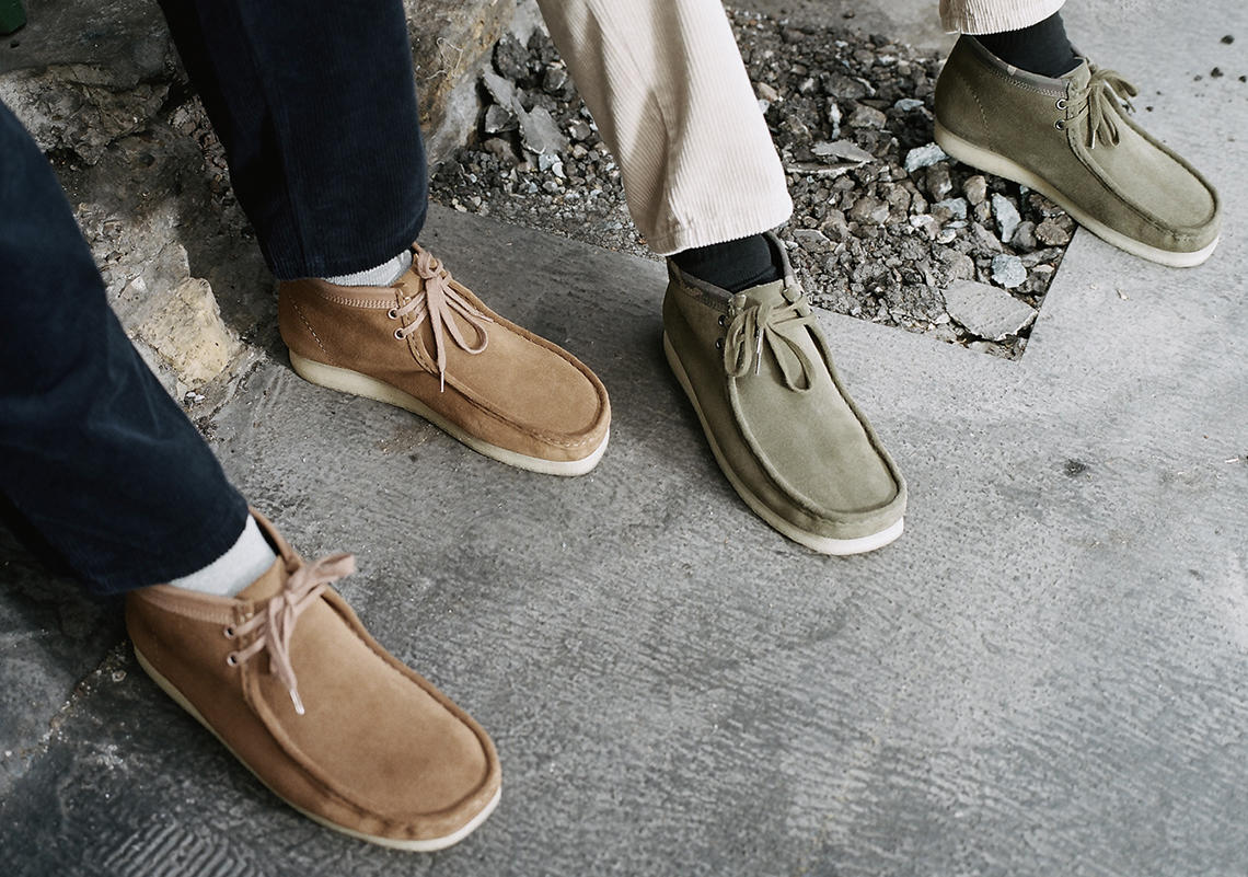 clarks wallabee run tan