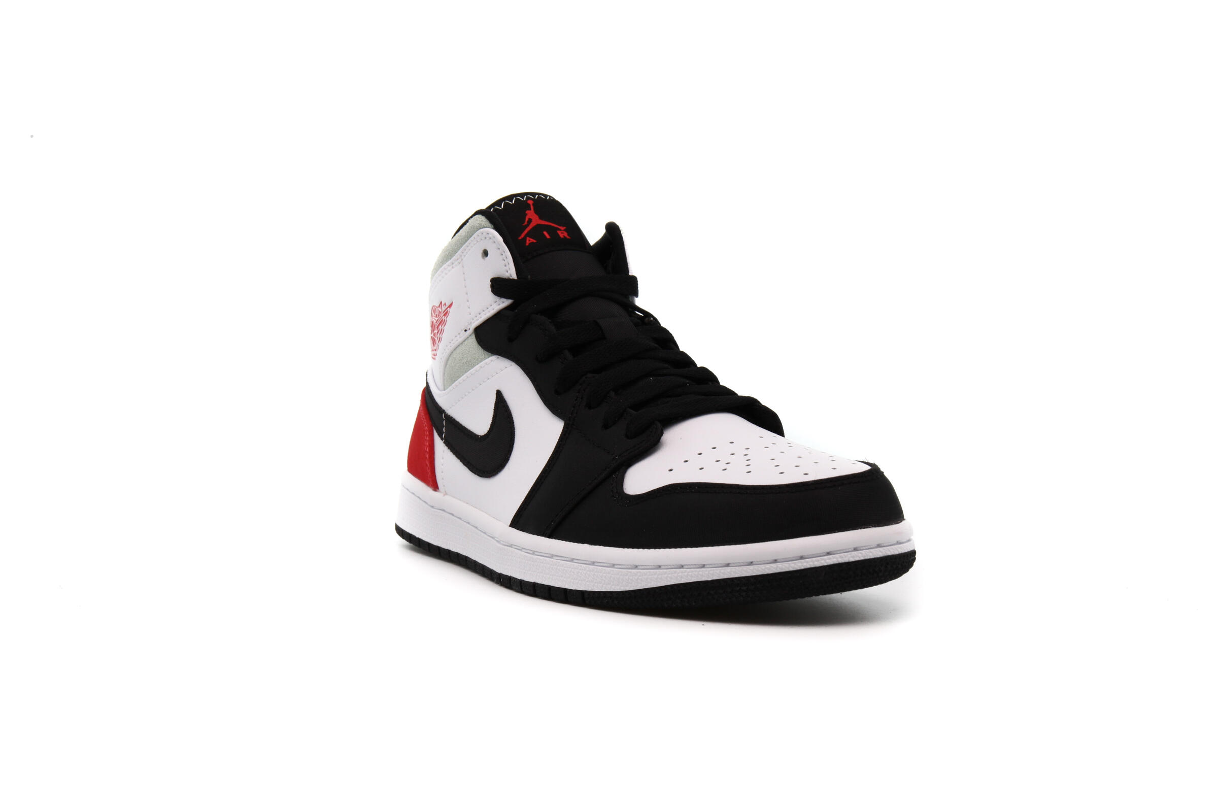 air jordan 1 mid se white track red black igloo