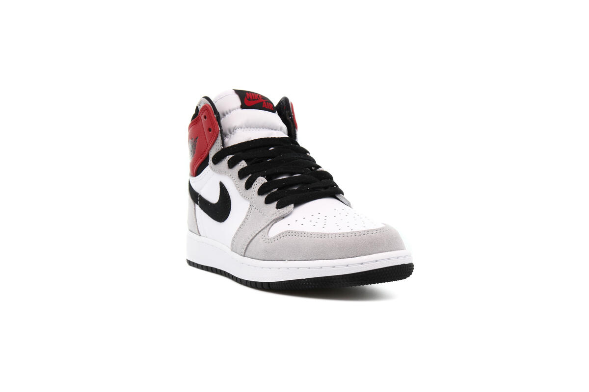 Air Jordan 1 Retro High 'White/Black/Light Smoke Grey/Varsity Red' (GS) - Image 11