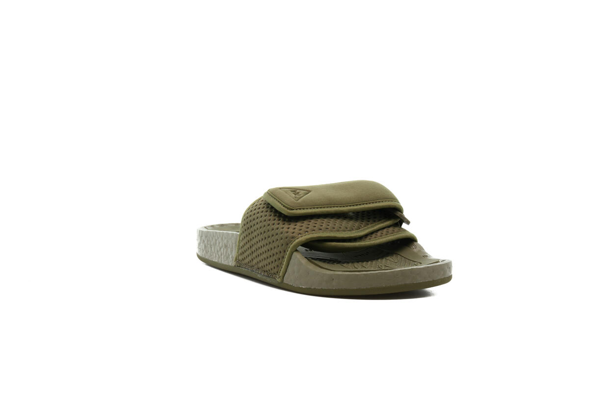 Adidas x Pharrell Williams Boost Slide 'Olive Cargo' - Image 4
