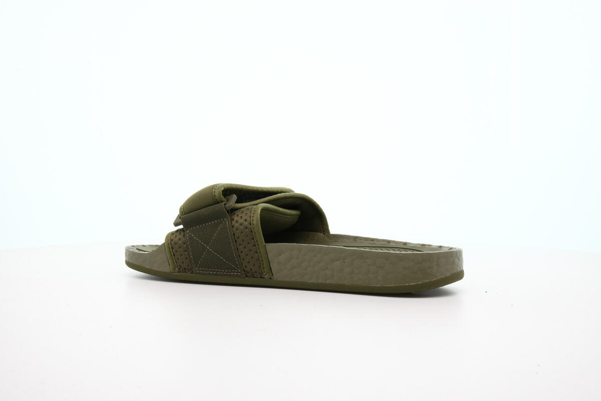 Adidas x Pharrell Williams Boost Slide 'Olive Cargo' - Image 9