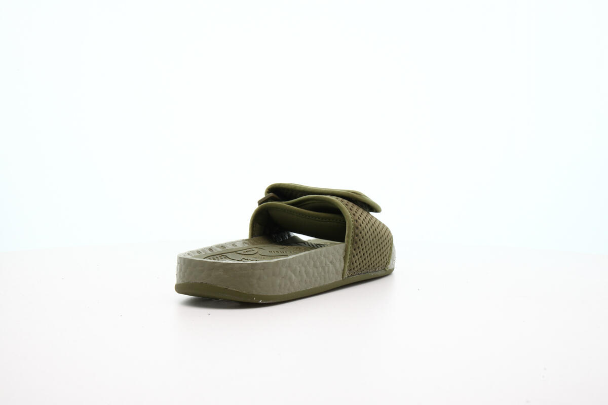 Adidas x Pharrell Williams Boost Slide 'Olive Cargo' - Image 12