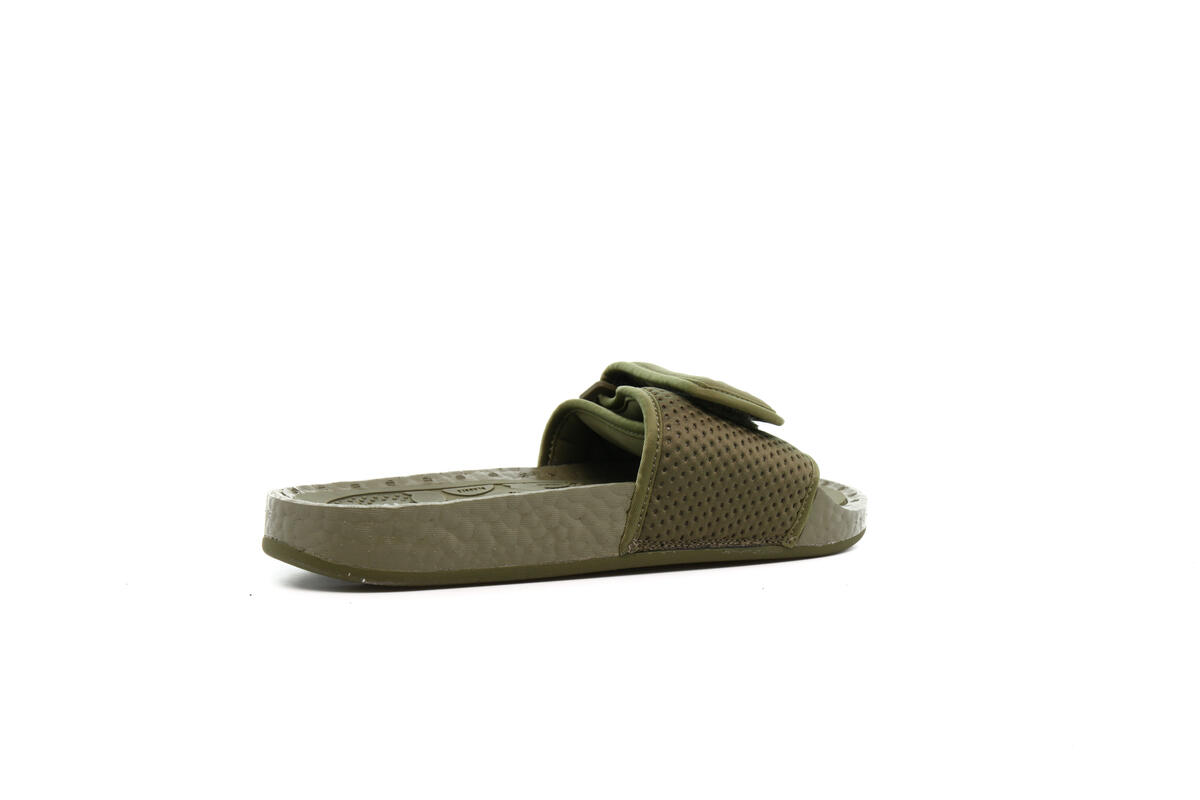 Adidas x Pharrell Williams Boost Slide 'Olive Cargo' - Image 13