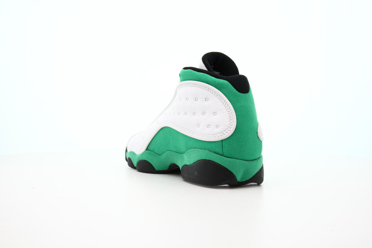jordan 13 green black and white