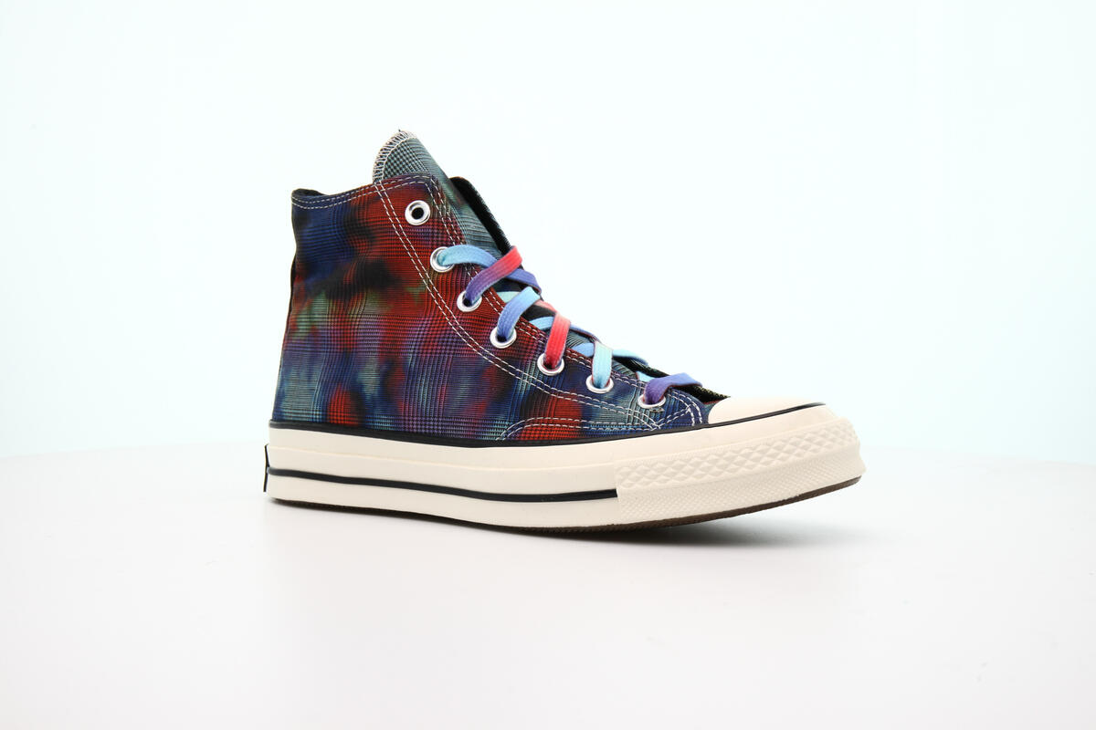 Converse Chuck 70 Hi Tie Dye Plaid - Image 9