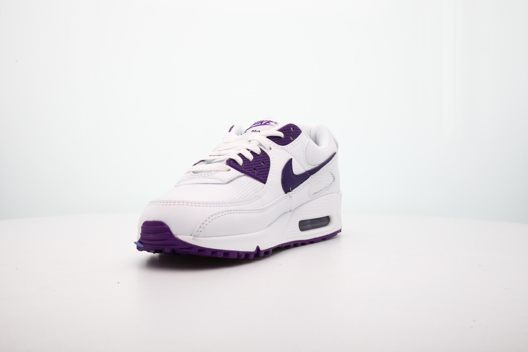 baskets air max 90 ct1028 white voltage purple black